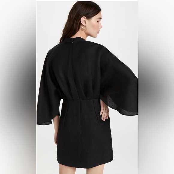 Significant Other Linen Blend Lola Dress Black - Picture 4 of 14